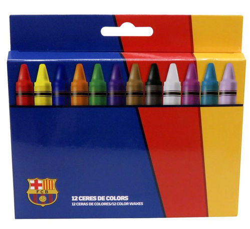 12 Ceras de colores de FC Barcelona (2/72)