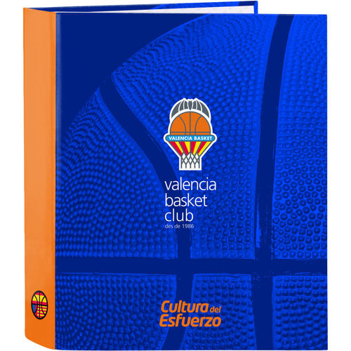 Carpeta folio 4 anillas lomo ancho de Valencia Basket ''
