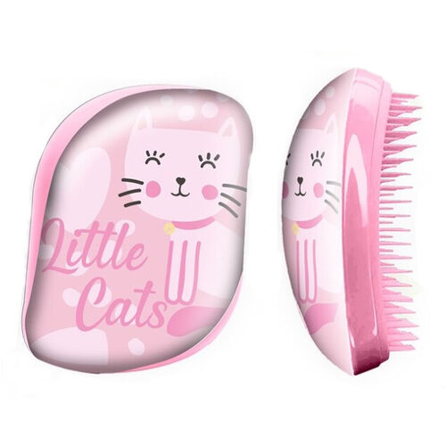 Cepillo de pelo sin mango en caja acetato de Little Cats (st24)
