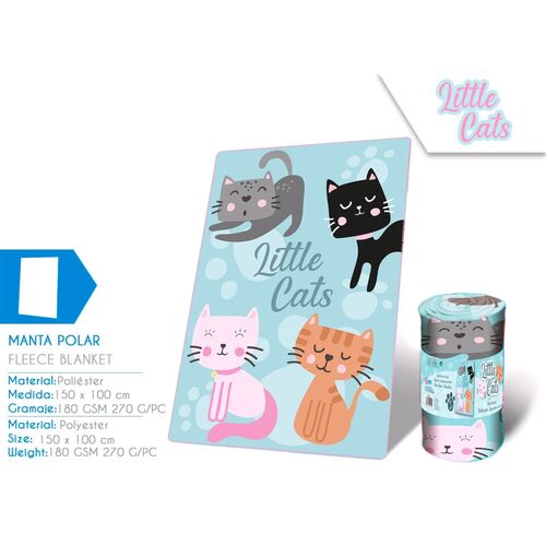 Manta Polar 150X100 Cm Little Cats (st24)