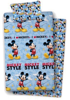 Juego sabanas algodn para cama 90cm de Mickey Mouse