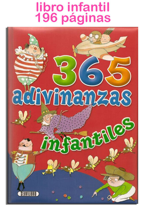 Libro 365 adivinanzas infantiles 196 paginas 20x27cm