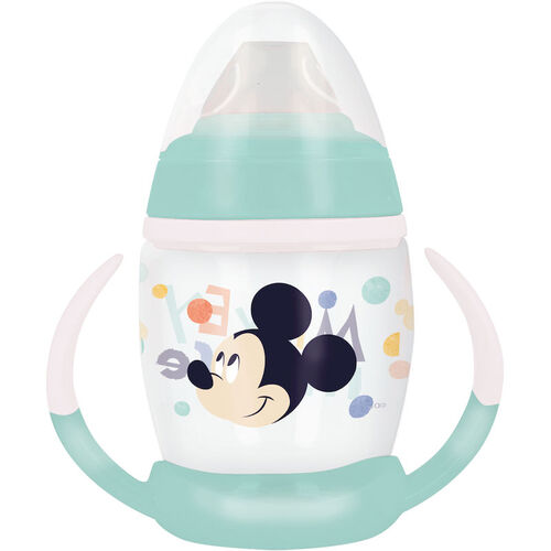 Taza entrenamiento fancy 270ml con boquilla de silicona para bebe de Mickey Mouse 'Cool Like' (12/72)