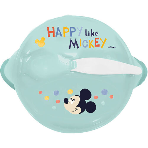 Bowl antivuelco con tapa y cuchara para bebe de Mickey Mouse 'Cool Like' (0/24)