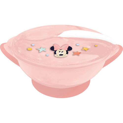 Bowl antivuelco con tapa y cuchara para bebe de Minnie Mouse 'Indigo Dreams' (0/24)