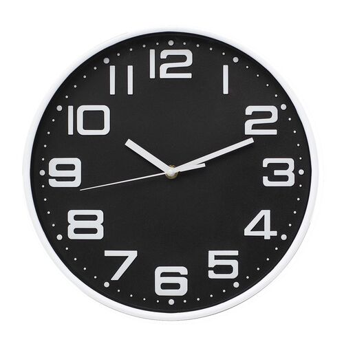 Reloj 30cm negro (2/6/10)