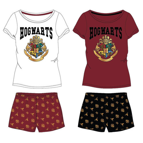 Conjunto camiseta y pantalon corto nia de Harry Potter