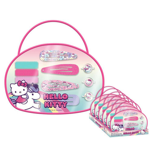 Bolsito con 12 accesorios pelo y fantasia de Hello Kitty (8/32)