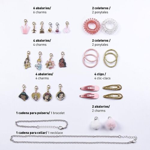 Set de belleza accesorios 24 piezas de Princesas