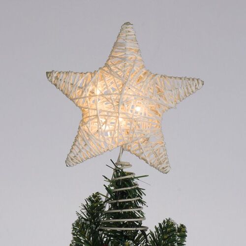Tope de arbol estrella con luz 2xaa coleccion Navidad (12/24)