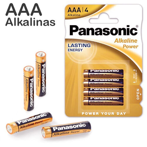 Pack 4 pilas alcalinas Panasonic AAA