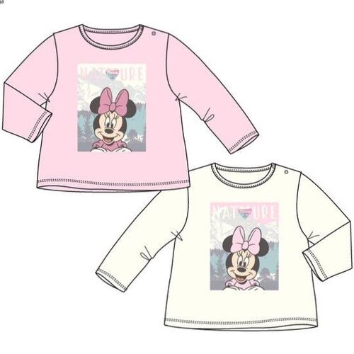 Camiseta algodn organico para bebe de Minnie Mouse
