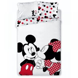 Aymax, Funda nrdica para cama de 90cm de Mickey & Minnie Mouse