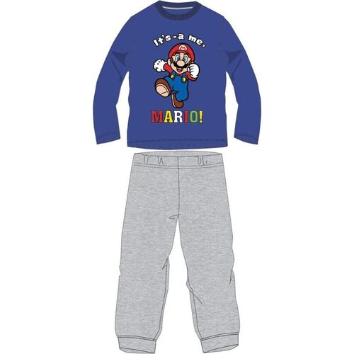 Pijama manga larga algodn de Super Mario