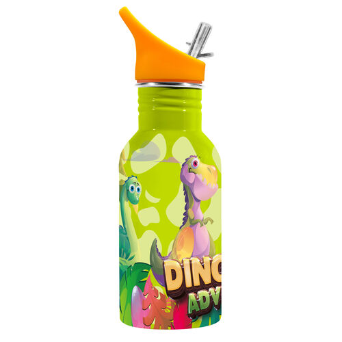 Botella cantimplora acero inox infantil 500ml de Water Revolution 'Dinoland'
