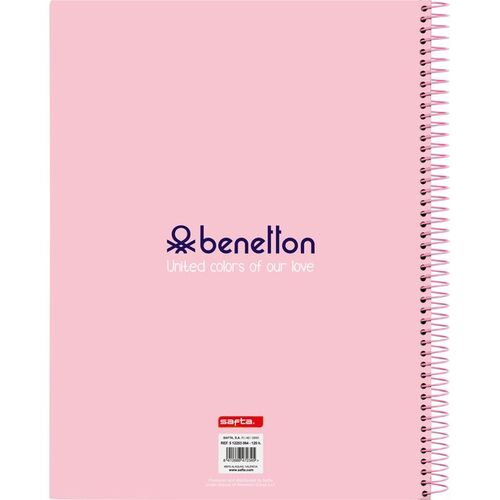 Libreta cuaderno bloc a4 micro120 hojas de Benetton 'Vichy'