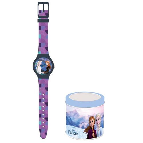 Reloj pulsera analgico en caja metal de Frozen