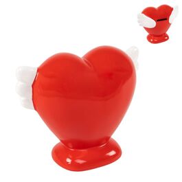 Heart with wings piggy bank