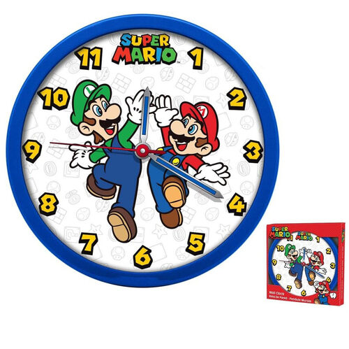 Reloj pared 25cm de Super Mario
