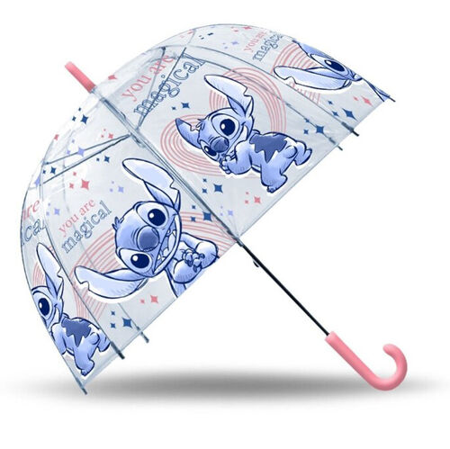 Paraguas transparente campana manual 46cm de Lilo & Stitch