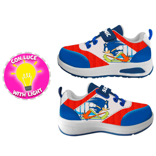 Zapatos deportivos con luz y suela ligera de Sonic