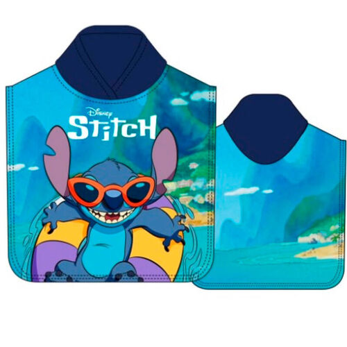 Poncho toalla playa microfibra de Lilo & Stitch