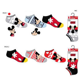 Pack 3 calcetines tobilleros de Mickey Mouse