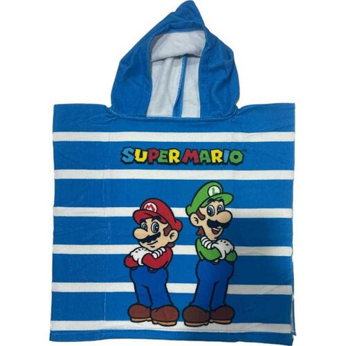 Poncho toalla playa microfibra de Super Mario