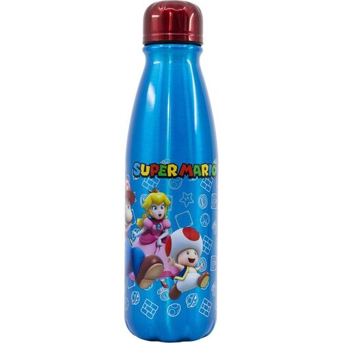 Botella cantimplora aluminio 600ml de Super Mario