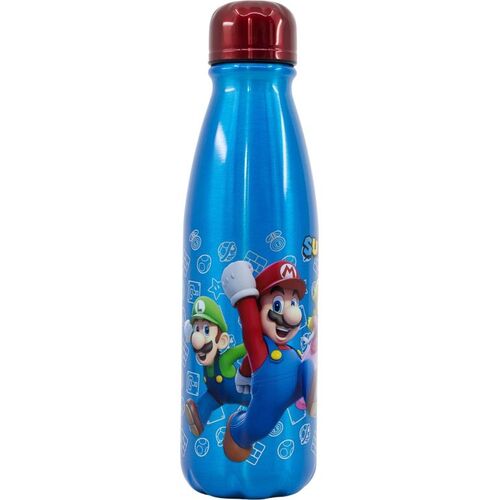 Botella cantimplora aluminio 600ml de Super Mario