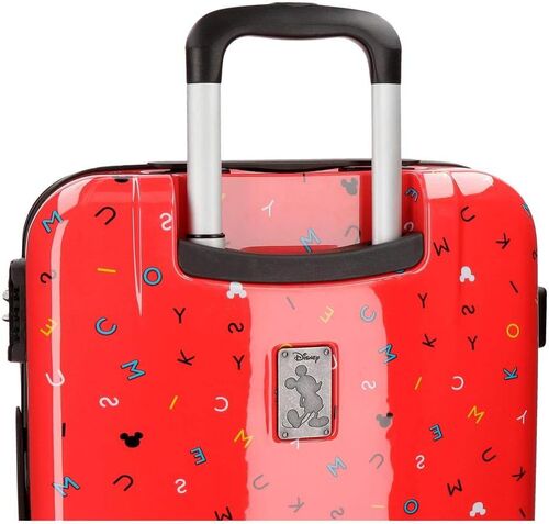 Set 2 maletas trolley rigidas abs 55cm y 69cm con 4 ruedas de Mickey Mouse 'Red'