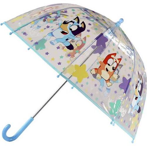 Paraguas infantil manual transparente burbuja 48cm de Bluey