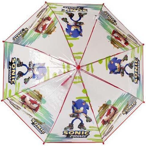Paraguas infantil manual transparente 48cm de Sonic