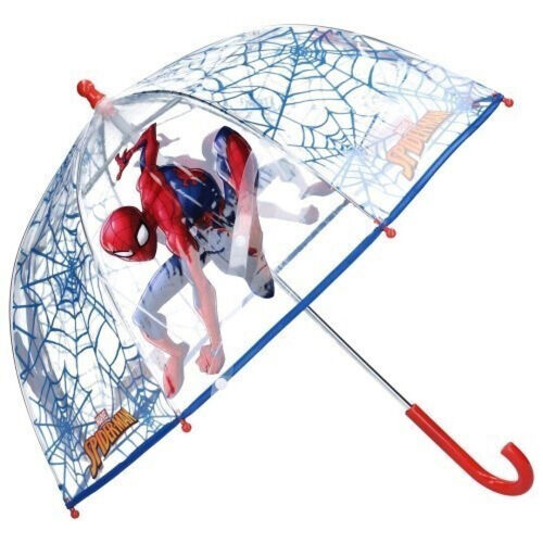 Paraguas manual transparente 45cm de Spiderman