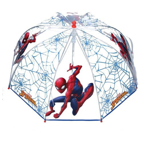 Paraguas manual transparente 45cm de Spiderman