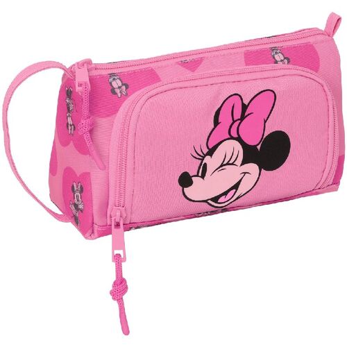 Estuche portatodo con bolsillo desplegable vacio  de Minnie Mouse 'Loving'