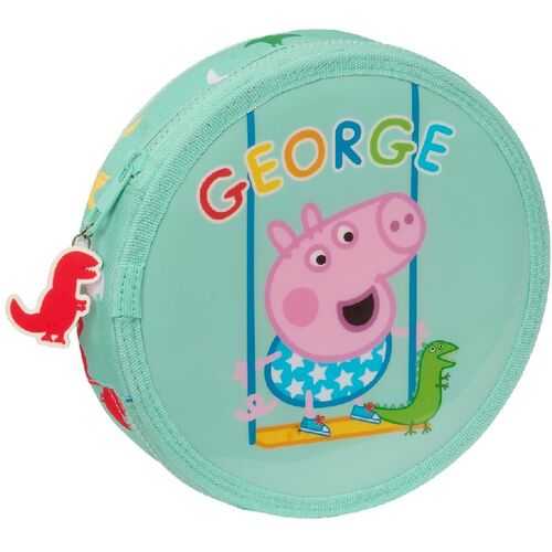 Plumier redondo 18 piezas  de Peppa Pig 'George'