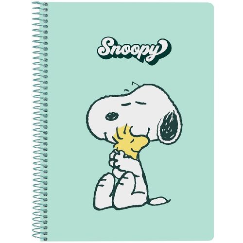 Libreta cuarto 80 hojas tapas duras 1dise  de Snoopy 'Groovy'