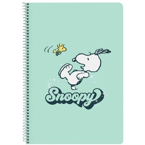 Libreta folio 80 hojas tapas duras 1diseo  de Snoopy 'Groovy'