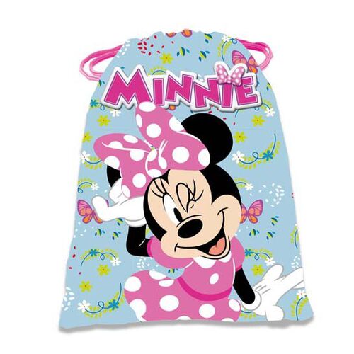 Bolsa saco portameriendas de Minnie Mouse 'Flower Smile'