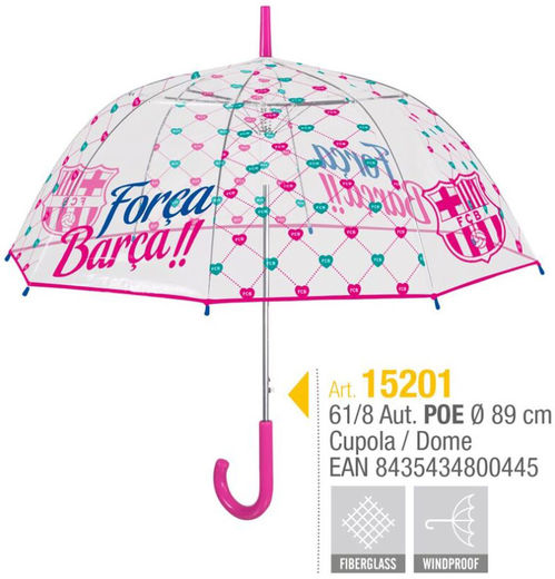 Paraguas mujer 61cm automatico poe de Fc Barcelona