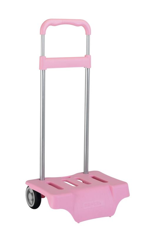 Carro portamochilas para mochila grande de +40cm, rosa claro