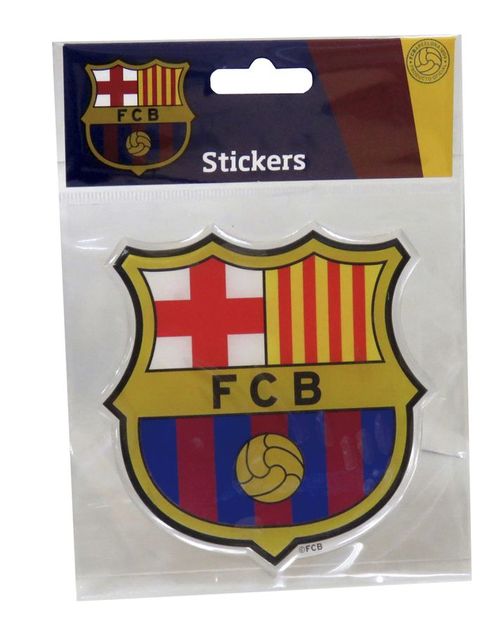Stickers relieve escudo 10x10cm de Fc Barcelona (20/960)