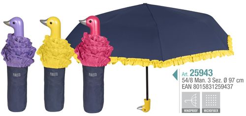 Paraguas mini mujer 54cm manual de Perletti (12/60)