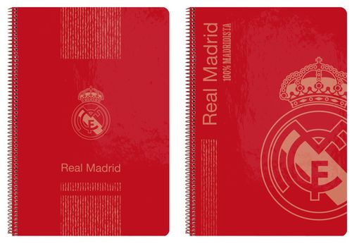 En oferta - Libreta folio 80h tapa dura de Real Madrid 'Red 3' 3 equipacion 18/19