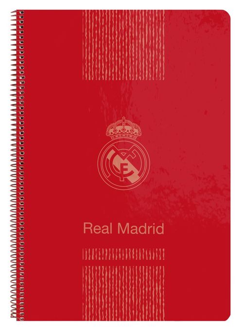 En oferta - Libreta folio 80h tapa dura de Real Madrid 'Red 3' 3 equipacion 18/19