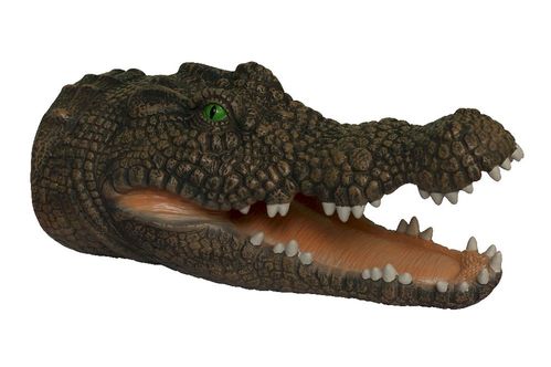 Crocodile head rubber glove puppet 21x9x10cm