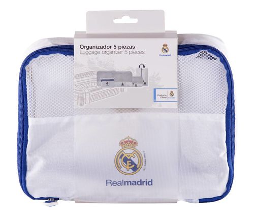 Organizador de Viaje 5 Piezas Blanco Real Madrid