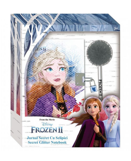 Diario secreto con boli pompon de Frozen 2