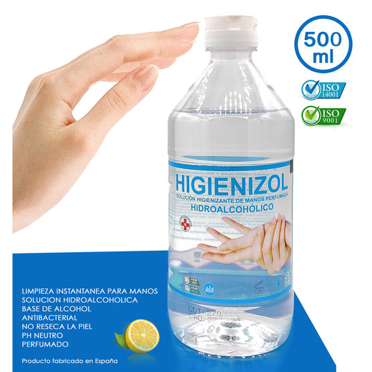 Higienizol, solucion hidroalcoholica de manos 500ml